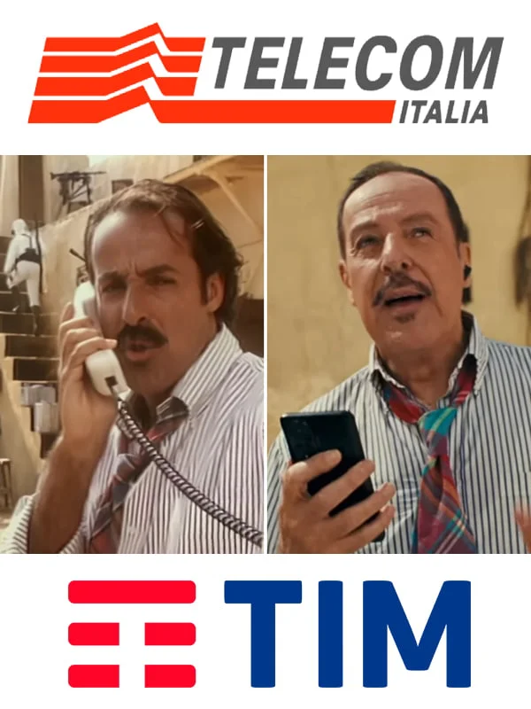 TIM Telecom rebranding Massimo Lopez